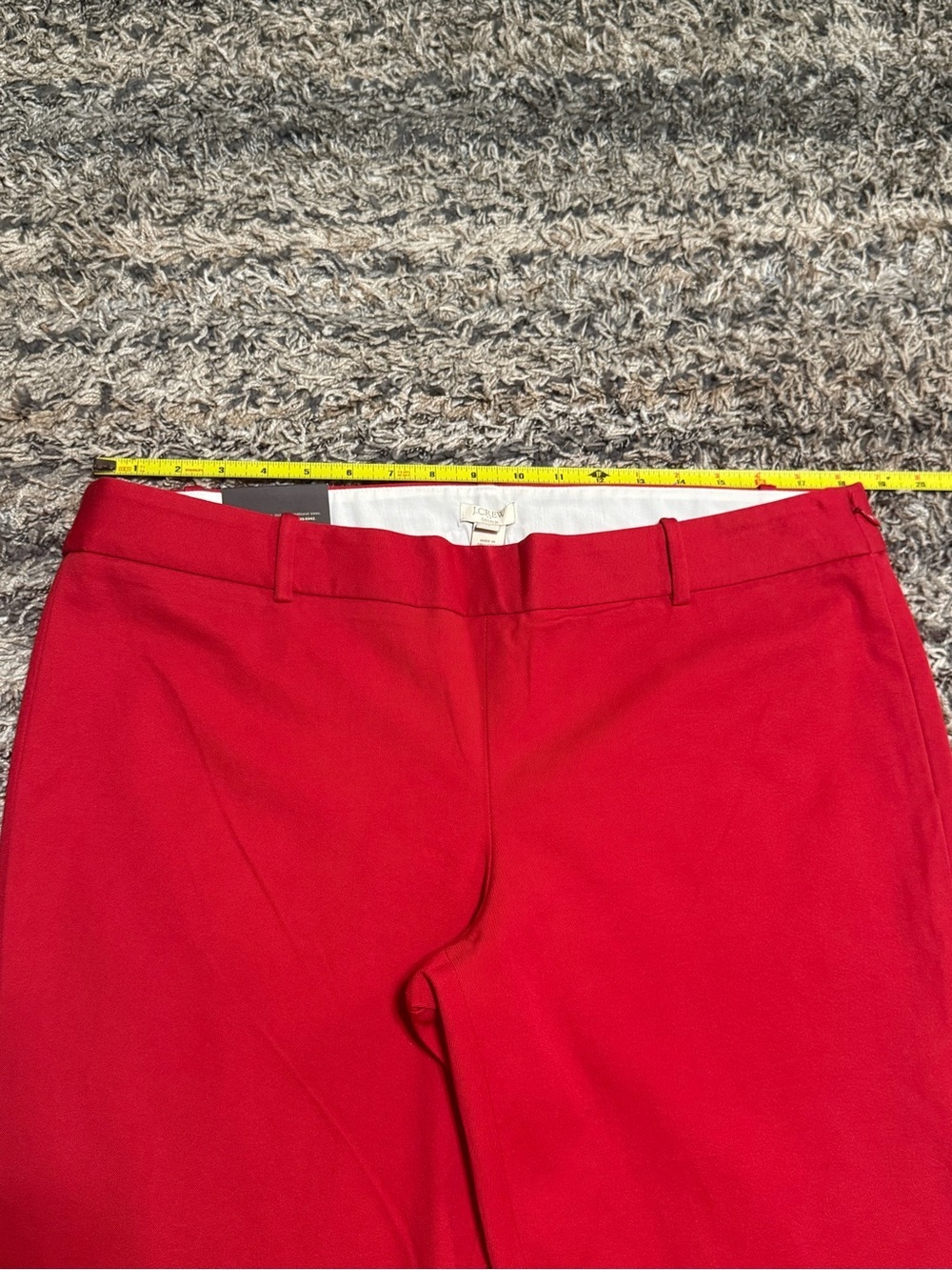 J. Crew Factory Red Cropped Ankle Pants Winnie Pant City Fit . - Picture 4 of 12